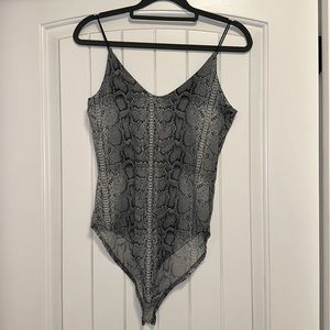 Gaze Snakeskin Bodysuit Size Small